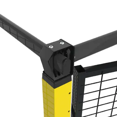 Fixations d'angles pour portes battantes