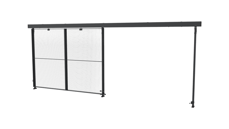 Porte coulissante rail triple