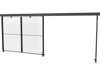 Porte coulissante rail triple