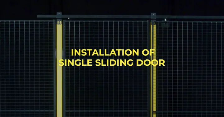 Porte coulissante simple – Système adapté aux espaces restreints Porte coulissante simple – Système adapté aux espaces restreints