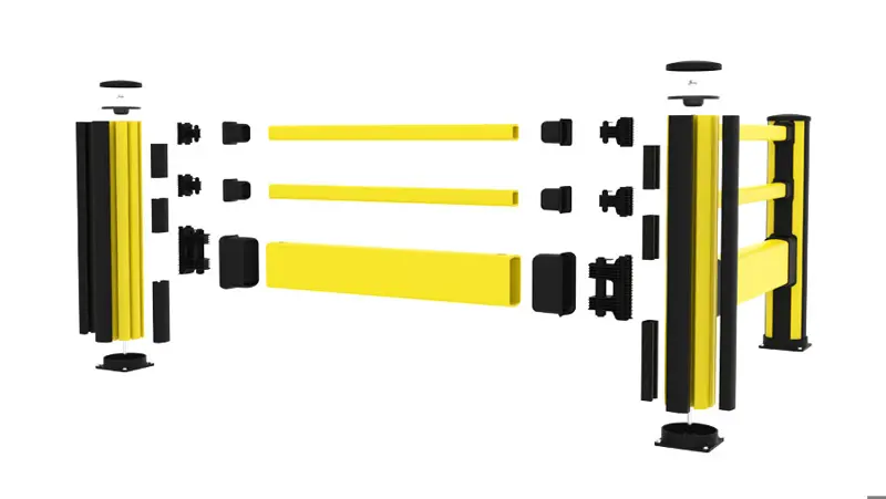 pedestrian impact protection system with detailed articles