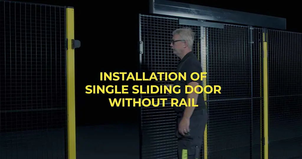 Installer une Porte coulissante simple sans rail avec Axelent