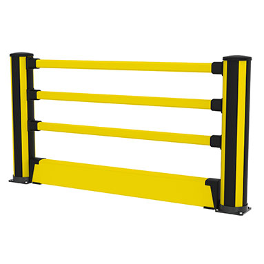 Barrière piétonne avec bastaing bas