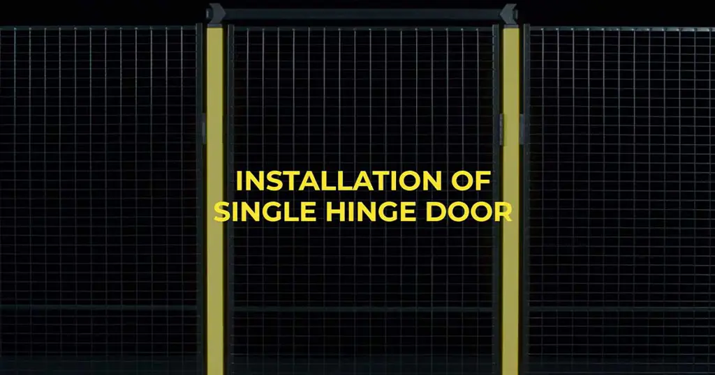 Installation une Porte simple battante avec Axelent
