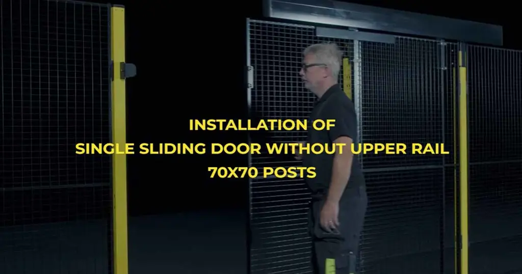 Installation d'une porte coulissante simple sans rail avec Axelent
