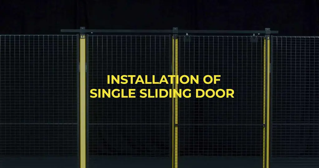 Installer une porte coulissante simple avec Axelent