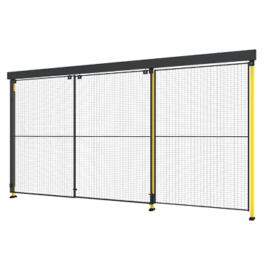 Porte coulissante rail double