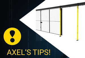 Axel’s tips -  Flexible cable chain for sliding doors