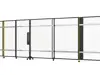 x-guard machine guarding sliding door without rail