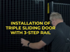 Installing movie of Axelent 3-Step sliding door