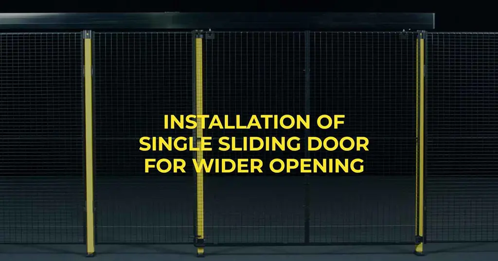 Installer une Porte battante simple avec ouverture plus large avec Axelent