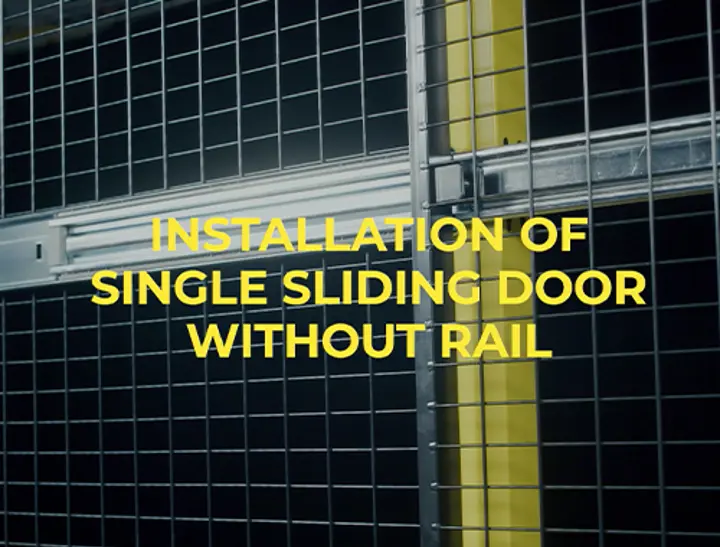 Porte coulissante simple sans rail - Le choix idéal pour vos flux de circulation Porte coulissante simple sans rail - Le choix idéal pour vos flux de circulation