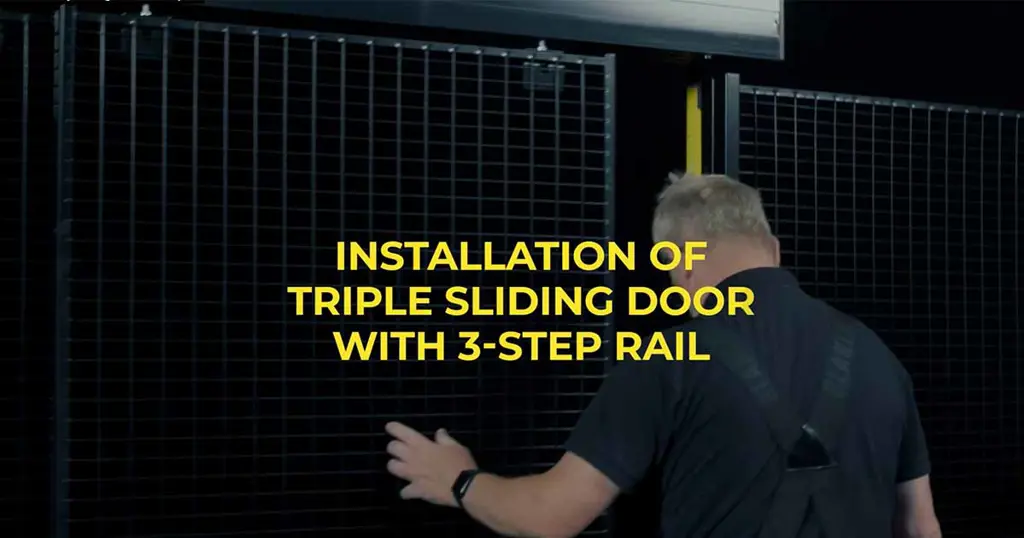 Installar une Porte coulissante rail triple avec Axelent