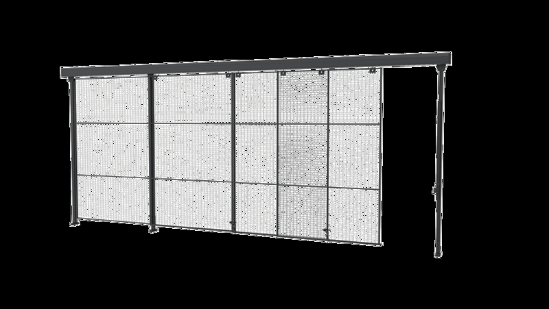 Porte coulissante rail triple